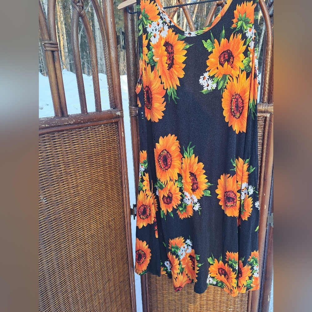 Weazzy xxl floral dress with pockets